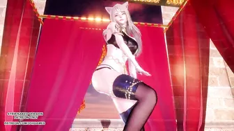 MMD Loona - PTT (Paint The Town) Sexy Kpop Dance Ahri Akali Seraphine League of Legends KDA