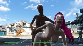 Lesbian sex with zombies. Scary but sexy | Fallout 4 Sex Mod