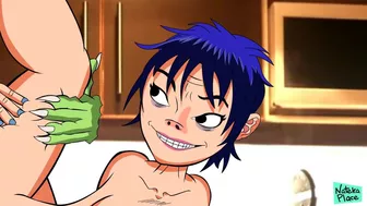 Gorillaz xxx Porn Parody by NatekaPlace - Noodle and Murdoc