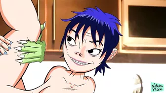 Gorillaz xxx Porn Parody by NatekaPlace - Noodle and Murdoc