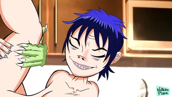 Gorillaz xxx Porn Parody by NatekaPlace - Noodle and Murdoc