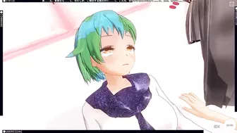 3D HENTAI yuri Earth-chan and Moon-chan fuck and cum