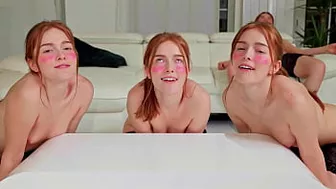 Real Life Hentai - Twins of Jia Lissa fuck huge dildos with Creampie and Extreme Bukkake