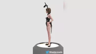 Cute Little Bunny Girl Spin