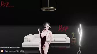 Cute FUTA Rachel dancing to POP Blender MMD 1565