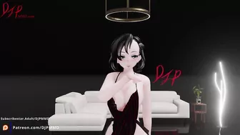 Cute FUTA Rachel dancing to POP Blender MMD 1565