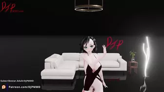 Cute FUTA Rachel dancing to POP Blender MMD 1565