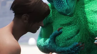 Alien Reptilian Shares Breast Milk With Human