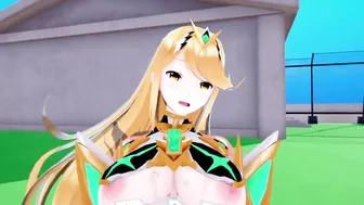 mythra Xenoblade 2 3D HENTAI 3/5