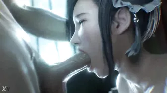 Tifa gets fucked deep in the throat