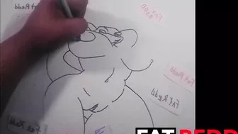 Me Drawing a Sexy Dinosaur