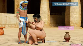 Pharaoh Can't Resist Horny MILF Begging For His Big Cock