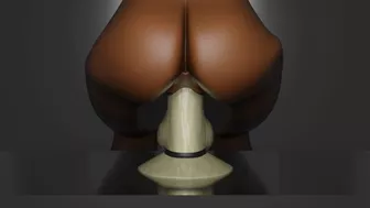 3d black ass