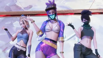 MMD Aespa - Savage Akali Hot Kpop Dance League of Legends KDA