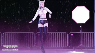 MMD Hyolyn - Say My Name Ahri Sexy Kpop Dance League of Legends, 4K 60FPS