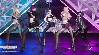 MMD ITZY - LOCO Ahri Akali Kaisa Evelynn Seraphine Kda Sexy Kpop Dance 4K 60FPS League of Legends