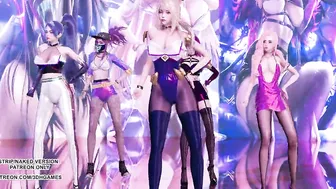 MMD Dalshabet - Joker KDA Sexy Kpop Dance Ahri Akali Kaisa