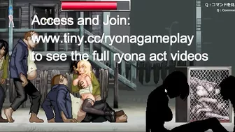 Cute blonde has sex with zombie man in erotic hentai gameplay