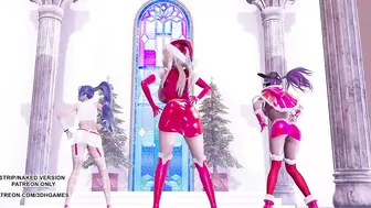 MMD All I Want for Christmas Is You Ahri Akali Kaisa 4K