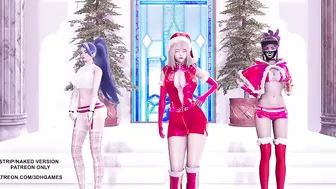 MMD All I Want for Christmas Is You Ahri Akali Kaisa 4K