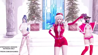 MMD All I Want for Christmas Is You Ahri Akali Kaisa 4K