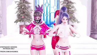 MMD All I Want for Christmas Is You Ahri Akali Kaisa 4K