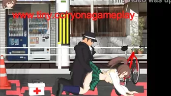 Pretty girl having sex with men in Amz.gl erotic new fight hentai game