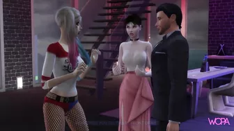 [TRAILER] Harley Quinn having sex with bruce in front of his wife