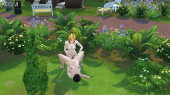 SIMS 4 - MATURE BLONDE GETS PUSSY ATE AND FUCKS CHUBBY BLACK HAIRED LADY IN PUBLIC