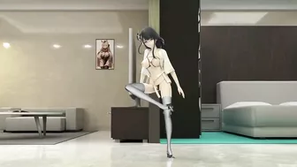 Shogun Raiden Dancing Tomboy Song Hentai Genshin Impact MMD 3D Girl Half Naked Black Hair CE SMIXIX