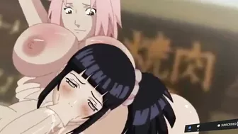 Naruto Sakura and Hinata Futanari Sex