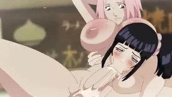 Naruto Sakura and Hinata Futanari Sex