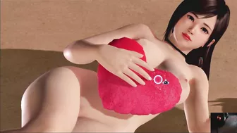 Dead or Alive Xtreme Venus Vacation Kokoro Valentine's Day Heart Cushion Pose Nude Mod Fanservice Ap