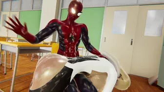 Spider Gwen BDSM Training Spanking Whipping Cum in Mouth - Spiderman Hentai Cartoon