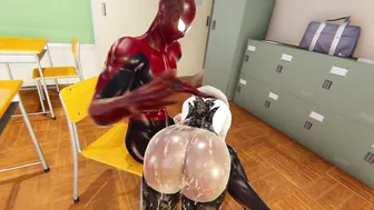 Spider Gwen BDSM Training Spanking Whipping Cum in Mouth - Spiderman Hentai Cartoon