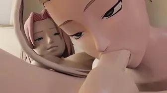 Futanari Naruto Sakura Sucking Penis