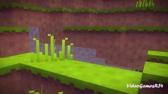 Minecraft Porn Zombie fucks girl relaxing under a tree