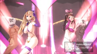 mmd r18Kizuna AI & Mirai Akari lamb sex dance 3d hentai