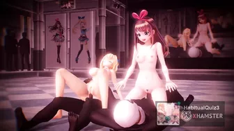 mmd r18 Kizuna AI & Mirai Akari W Chopping Board Shop 3d hentai