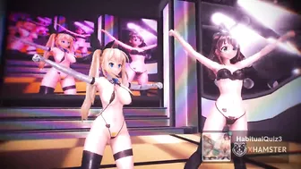 mmd r18 Kizuna Ai & Mirai Akari Agent Yoru wo Yuku and Sex Party 3d hentai