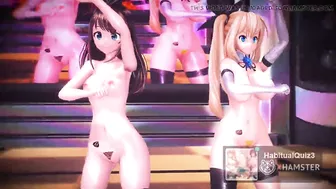 mmd r18 Kizuna Ai & Mirai Akari Agent Yoru wo Yuku and Sex Party 3d hentai