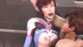 Very Hot Futanari Overwatch Transsexual Scene