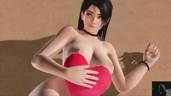 Dead or Alive Xtreme Venus Vacation Momiji Valentine's Day Heart Cushion Pose Nude Mod Fanservice Ap