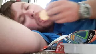 Me Enjoying A Lunchable