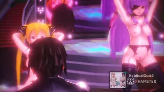 mmd r18 Mian & Riho & Mari Ura Dream Club no Downtime 3d hentai