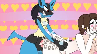 ASH'S MOM fucks LUCARIO! Pokemon Rule34