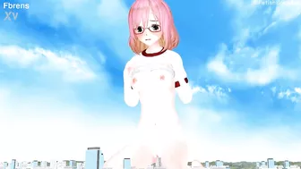 Riding the Sky Tree (Giantess/Size Fetish) [MMD]