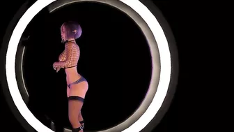 3D VR animation hentai video game Virt a Mate. A beautiful little buxom elf dances and undresses.