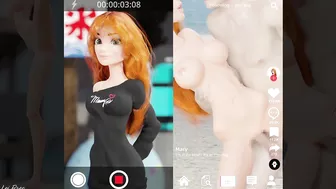 Orange-haired beauties feel liberated and have sex on the beach | Tiktok style