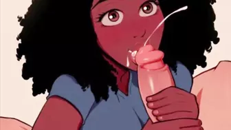 Hentai asmr head slurp the dick while he moans